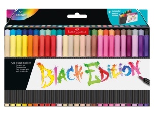 Brush Pens Black Edition Set 50 Culori Faber-Castel FC116454