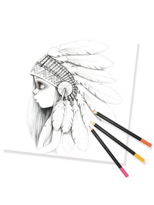 Carte de colorat Wild2 28 file Avenue Mandarine GY068C