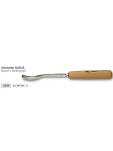 Dalta de sculptura tip lingura 4 mm in forma V 60° Stubai 554404