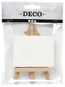 Decoratiune Mini-sevalet din lemn, cu panza 11.5 x 8cm Creativ Company 25735
