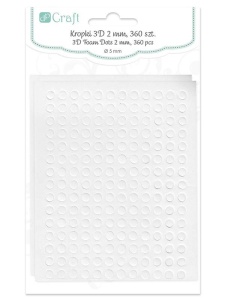 Discuri dublu adezive 3d foam dots 5x2mm Dp Craft dpkd-006