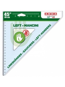 Echer pentru stangaci 45° 30cm Arda 28730MAN