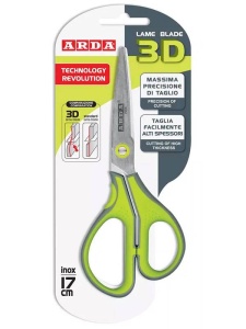 Foarfeca 17cm Arda 3D Blister FB173D