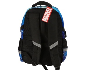 Ghiozdan pentru clasele I-IV Spiderman, albastru, 3 fermoare, KMSM0010, Pigna