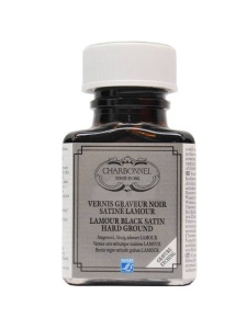 Grund negru satinat pentru gravura Lamour Charbonnel