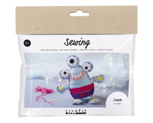 Kit creatie mini de cusut monstru din fetru, cod 977649