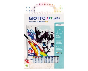 Kit Creativ ArtLab+ Pictura pe Numere Pisica Giotto
