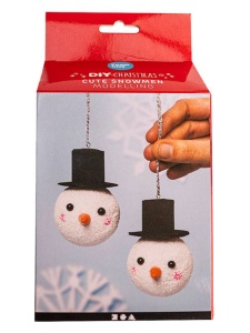 Kit creativ cu pasta modelatoare, Funny Snowmen, 100766, Creativ Company
