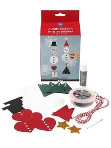 Kit creatie pasta modelatoare + hartie Funny Snowmen Creativ Company 100768