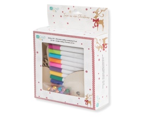 Kit creativ model Ornamente de Craciun din Lemn DPDN-230 Dp Craft