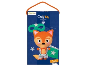 Kit de cusut pentru copii Little Couz’in Sasha the Fox set creativ vulpe Mandarine KC155C