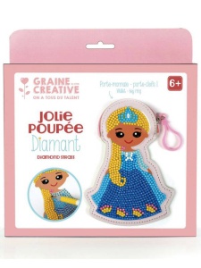 Kit mozaic cu diamante, portmoneu Printesa Graine Creative, cod 750222