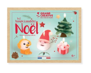 Kit pentru Crearea Lumanarilor de Craciun din Ceara Modelatoare 138203 – Graine Creative