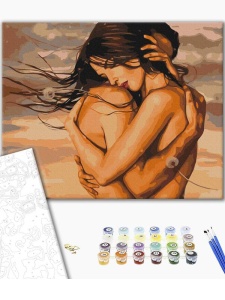 Kit pictura pe numere Hugs in dandelions 52277