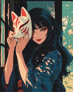 Kit pictura pe numere Kitsune BS54077
