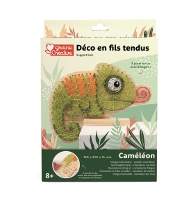 Kit string art pentru copii, model cameleon, Graine Creative 750234
