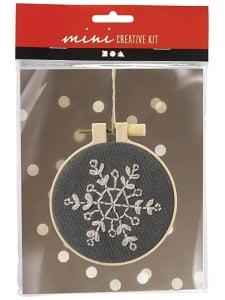 Mini-Kit creatie Broderie Fulg de Nea - Iarna Creativ Company 977487