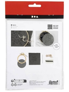 Mini-Kit creatie Broderie Fulg de Nea - Iarna Creativ Company 977487