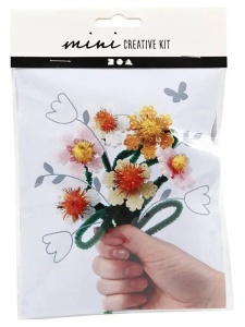 Mini kit creativ pentru copii, flori de primavara, 977312
