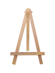 Mini sevalet triunghiular din lemn, 35 cm, pentru panze format A4, FRN2411