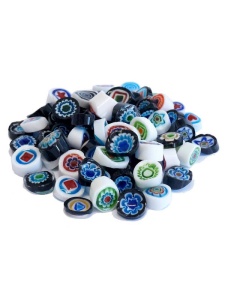 Mozaic Millefiori Grey Mix 50g Mosaikstein