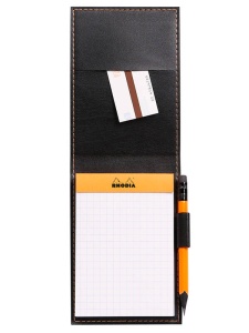 Notepad cu coperta de imitatie piele 8.4X11.5cm 80 file 80g Rhodia 118119C