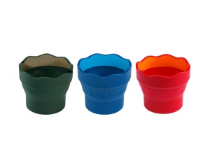 Pahar Pliabil pentru Spalat Pensule Clic & Go Faber Castell