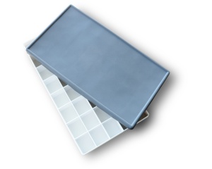 Paleta de pictura dreptunghiulara din plastic cu capac din silicon, 36 celule Phoenix 20602013873