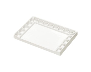 Paleta profesionala dreptunghiulara din ceramica cu 18 compartimente MEEDEN, cod PLC-4046