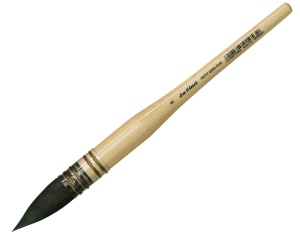 Pensula acuarela tip wash DaVinci seria 418 nr 8 par natural de veverita (blue squirrel) pentru spalari si suprafete mari