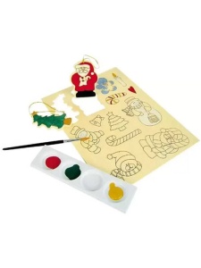 Plansa de lemn cu 13 figurine pentru decorat 103163