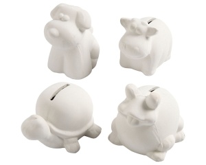 Pusculita din ceramica, diferite animale, 7-10 cm, 50501, Creativ Company