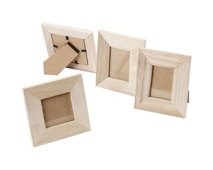 Rama din lemn cu sticla si suport, 10 x 10 x 9 x 11 cm, 57773, Creativ Company