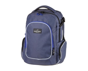 Rucsac ergonomic 33 L cu compartiment laptop 15 inch si port USB, Campus Evo albastru-bleu, Walker, SH42117268