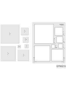 Sablon de croitorie patrat Isomars QTS0213