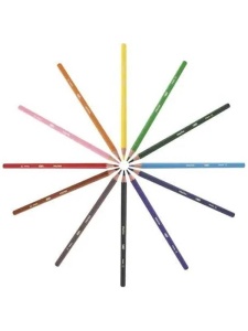 Set 12 creioane colorate, 12 creioane cerate, 12 carioci BIC BC8877013