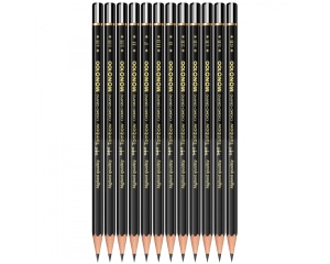 Set 12 creioane grafit, Tombow, TB-MONO-100-AS
