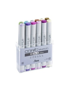 Set 12 markere cu cerneala pe baza de alcool, Copic Sketch Ex-5, 21075411