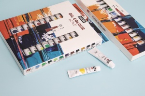 Set 17x10ml Culori Ulei Pop Art + 15ml White 669610 Pebeo