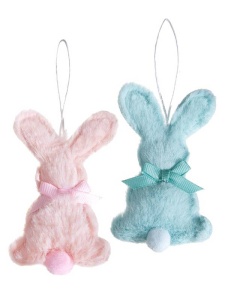 Set 2 iepuri cu blanita 9cm pastel Dp Craft dpwl-031