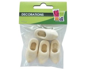 Set 2 saboti olandezi din lemn 40 mm Graine Creative 100933