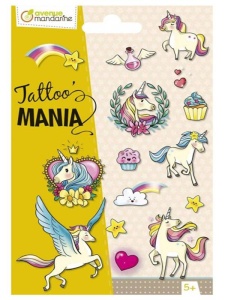 Set 20 tatuaje temporare Unicorni - Avenue Mandarine CC052C