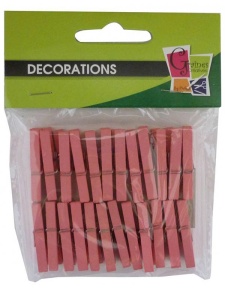 Set 24 carlige din lemn Rose Graine Creative 103222