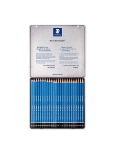 Set 24 creioane schita si desen Staedtler Mars Lumograph 100G24