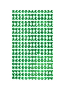 Set 260 cristale adezive, culoare verde 6 mm Dp Craft GRKR-056