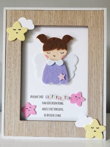 Set 3 figurine autoadezive din fetru ingeri Dp Craft ksfi-282