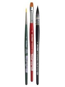 Set 3 pensule pentru acuarela Botanical da Vinci 4216