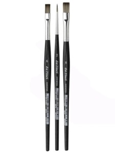 Set 3 pensule pentru Facepainting, cu varf din fire sintetice da Vinci 5219