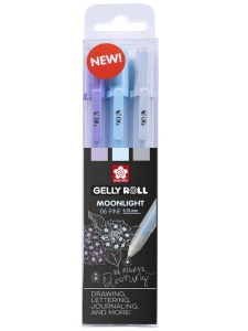 Set 3 Pixuri cu gel Calm Moonlight fluorescent Sakura poxpgbmoo3e