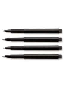Set 4 Linere Artist Pitt Black Faber Castell 167115